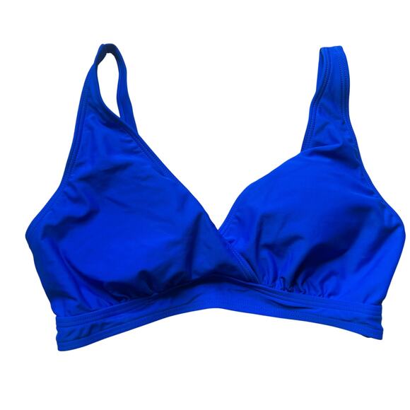 Charmo Maternity Two-Piece Ruched V-Neck Royal Blue Bikini S Small New - Picture 3 of 11
